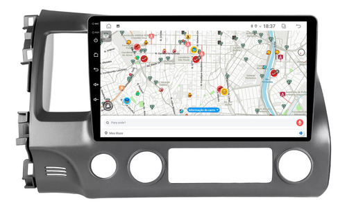 Central Multimidia New Civic 07/11 10p Android Carplay 64gb