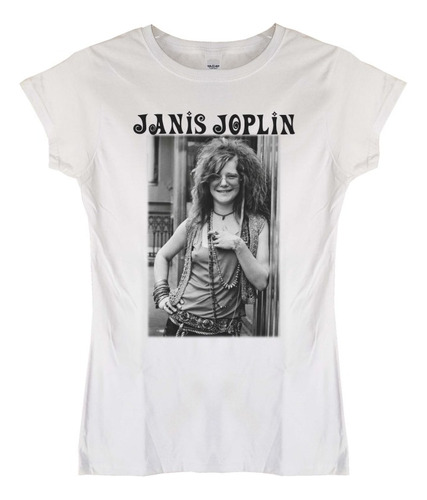 Polera Mujer Janis Joplin Photo Rock Abominatron