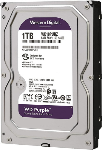 Disco Duro Western Digital Purple 1 Tb Para Dvr 