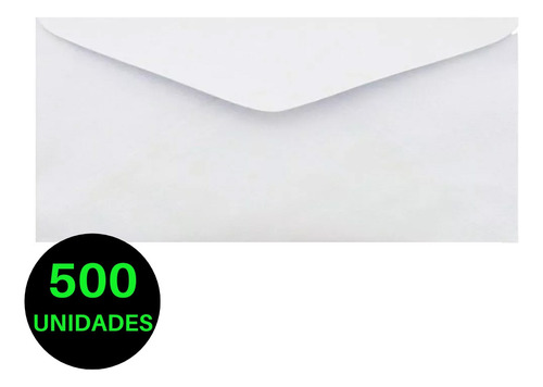 Envelope Carta Para Correios 114x229mm Branco Sem Janela Liso