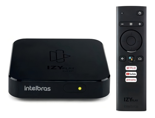 Smart Box Android Tv Intelbras Izy Play C/ Comando De Voz