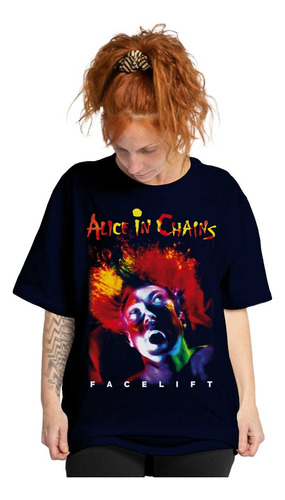 Alice In Chains Facelift 776 Rock Polera Estampada Dtf