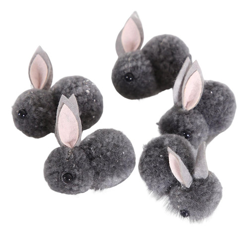 5 Unids Conejo De Pascua Animales De Peluche Suave Pequeño