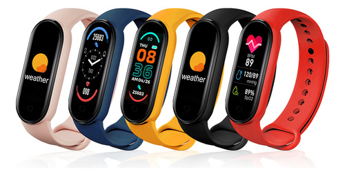 Reloj M6: Fitness, Heart E, Sleep, Ip67