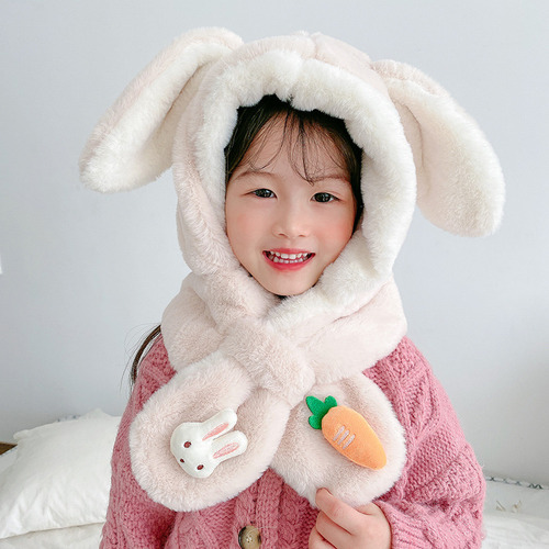 / Conjunto De Gorros De Invierno Con Orejas De Conejo For