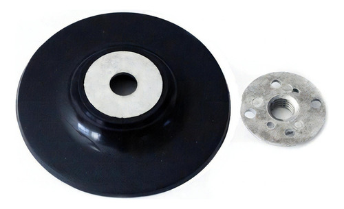 Disco De Goma 115 Mm Para Lija O Bonete Rosca M14 115mm 4,5 Cantidad De Granos 1