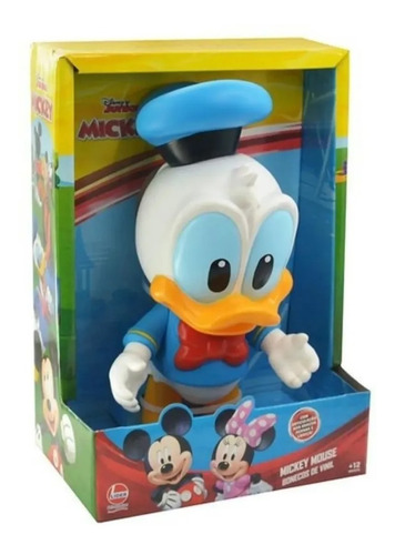 Boneca Disney Junior Donald Duck de 25 cm em vinil Lider original