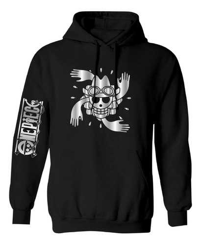 Sudadera Mod One Piece Logo Skull Robin Estampado Reflejante