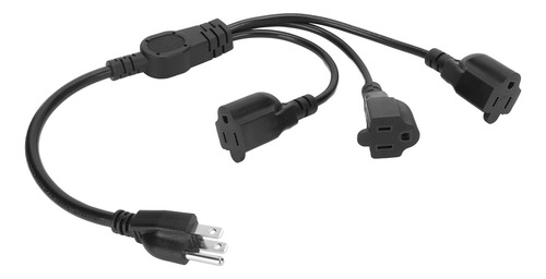 Divisor De Cable De Extensión De Alimentación De 1 A 3 Tomas