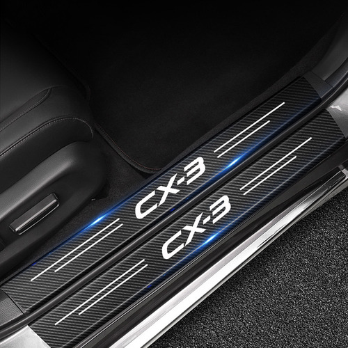 Mazda Cx-3 Protectores Para Posapies Fibra Carbono 