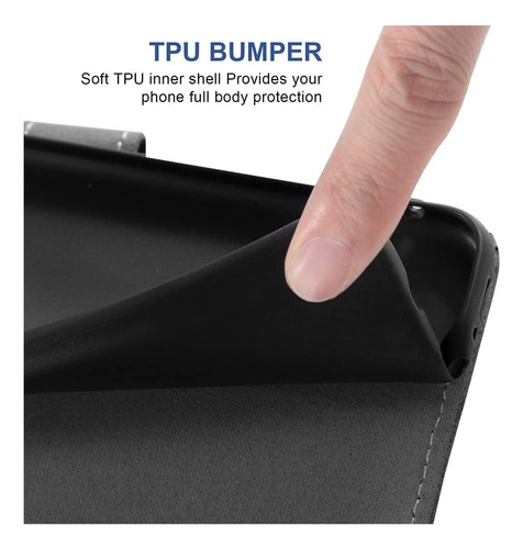 Asuwish Funda Antigolpes P/ Samsung Galaxy J7 Core Tarjetero