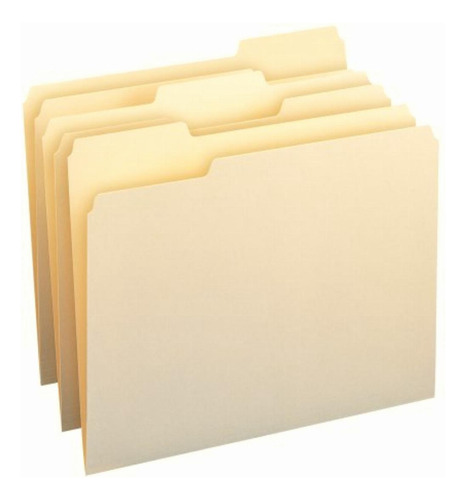 Smead File Folder, 1/3-cut Tab, Letter Size, Manila, 200 Per