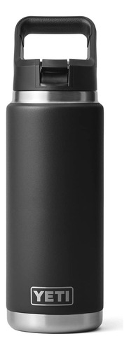 Botella Yeti Rambler con aislamiento al vacío de 750 ml con tapa de pajita, color blanco
