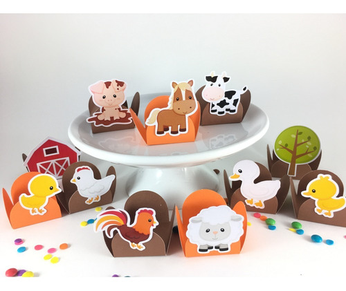 100 Forminhas Personalizadas Fazendinha