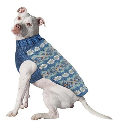 Chilly Perro Teal Fair Isle Alpaca Jersey Xsmall