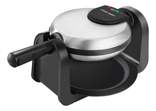 Black+decker Flip Waffle Maker, Silver, Wm1404s