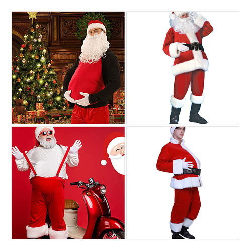 Disfraz Falso De Papá Noel Christmas Para Cosplay