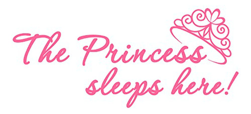 Decal Vinílico Princesa - Decoración Habitación Niña - Rosa