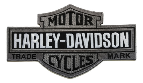 Parche Bordado Trade Mark Motor Harley Davidson Espalda Cycl