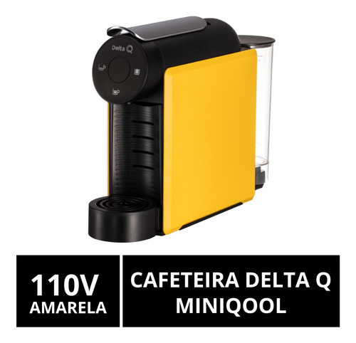 Cafeteira Cápsulas Delta Q, Miniqool, Amarela, 110v