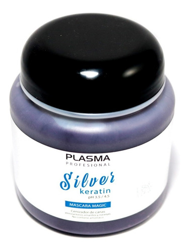 Máscara Matizador Silver Con Keratina Plasma X 500 G