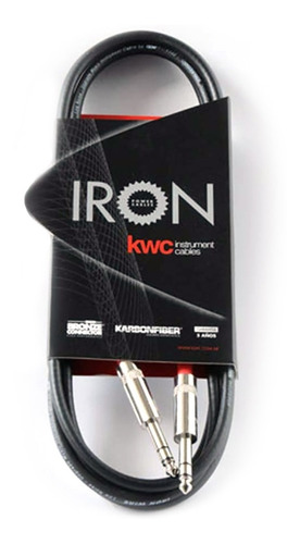 Cable Kwc Iron 558 6mtr Plug/plug Balanceado Trs - Plus