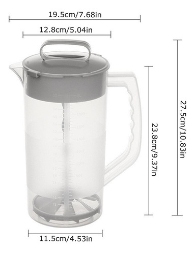 Jarra Transparente Jarra Transparente Hermética Para Bebidas