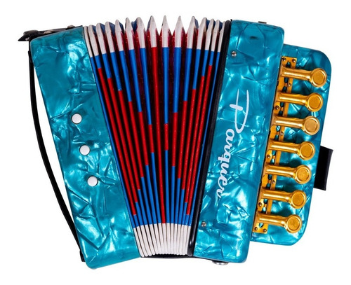 Acordeon Para Niños Marca Parquer Uc-102 14 Tonos Y 7 Teclas