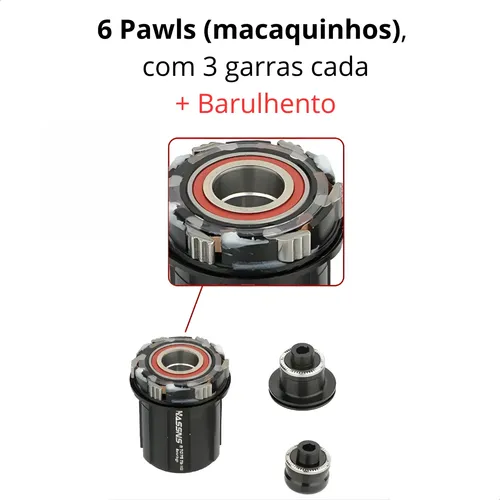 Par Cubo Hassns Pro 7 Rolamento 32 Furos Barulhento Camaleão