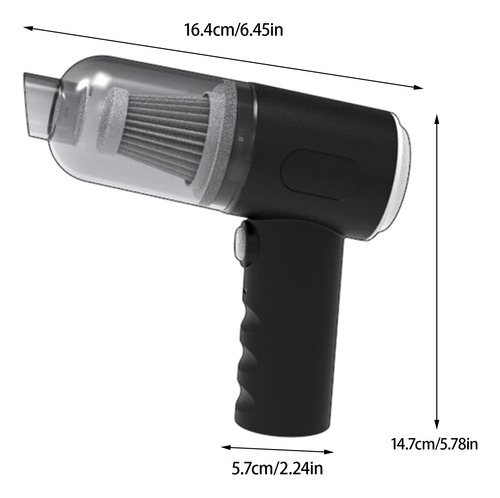 Aspirador Inalámbrico Para Coche M 5000pa Con Carga Usb 1200