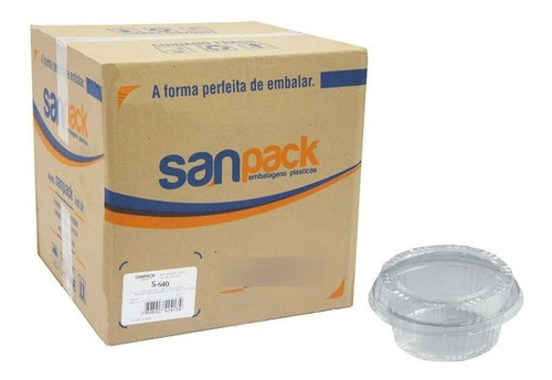 Embalagem Doce Redondo Pequeno Sanpack S-640 C/300