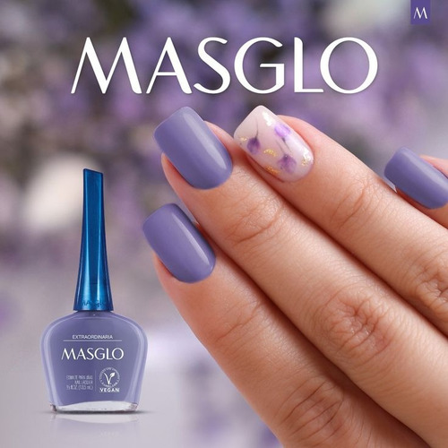 Kit Esmaltes Masglo Tradicionales Varios Tonos 4 Pz 13.5 Ml