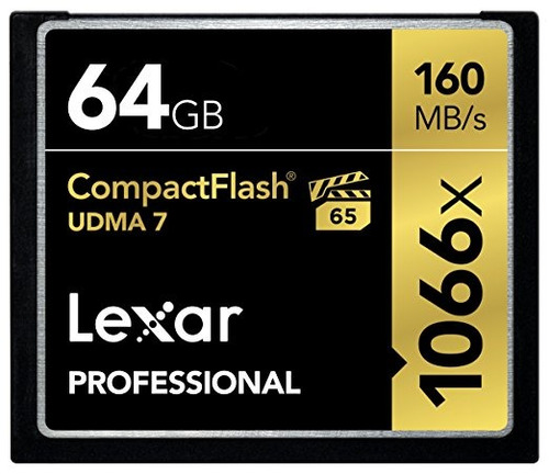 Lexar Professional 1066x-65 Vpg Tarjeta Compactflash De 64 G