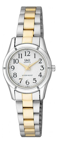 Reloj Para Mujer Q&q Q877j404y Multicolor Dama + Estuche 