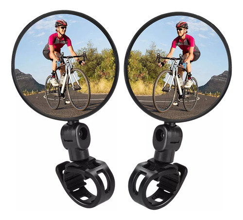 Espejo Retrovisor Bicicleta Ajustable 360° Por 2 Unidades