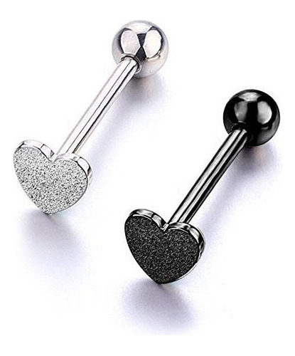 Jforyou Piercing Para Lengua Acero Inoxidable 049 Oz Diseno