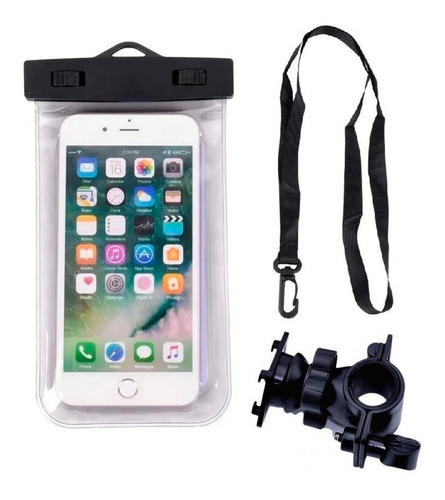 Estuche Waterproof Para Celular Y Soporte Bicicleta