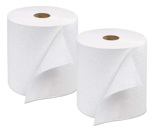 Toalla De Papel Blanca Texturizada 200 Mts X2 Rollos Cocina