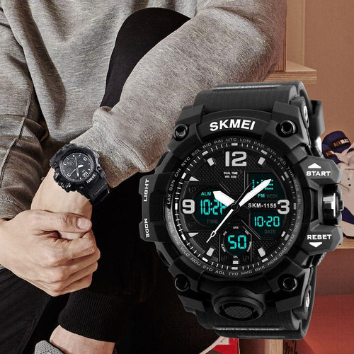 Reloj Skmei 1155b Analógico Y Digital Acuático Anti Golpes