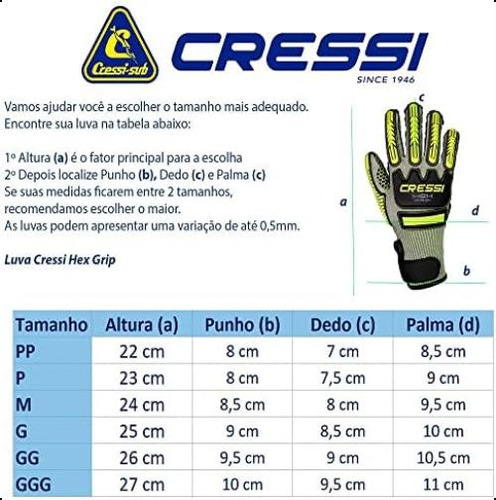 Guantes De Buceo Cressi Dyfiber Conch Xl, Azul