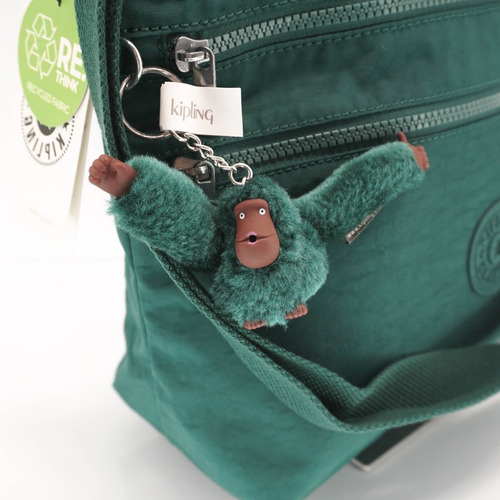 Bolsa Kipling 100% Original Miah Color Jungle Green Verde Musgo Lisa Verde Musgo