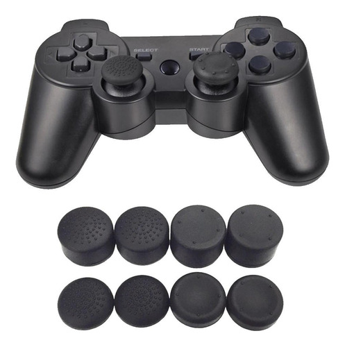 Kit 8 Grips Para Controle Extensores Dualshock Ps4 Silicone