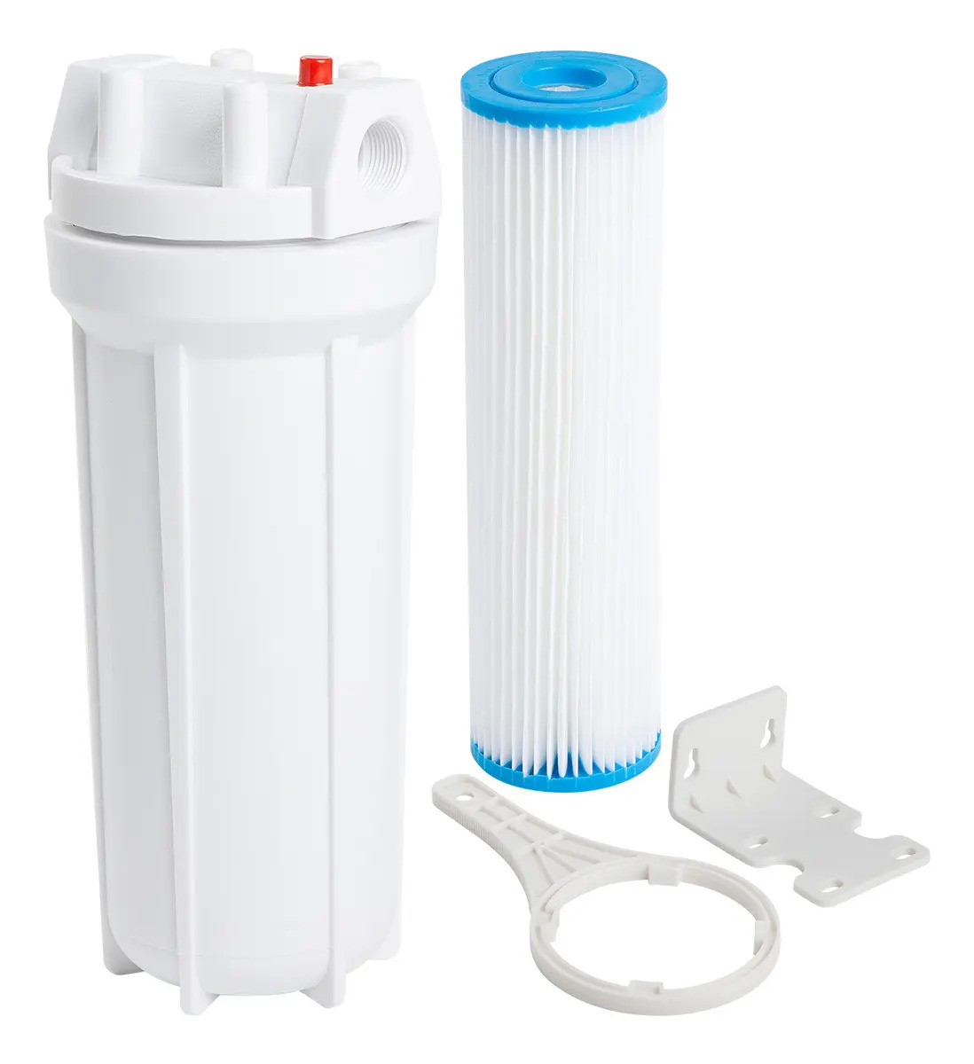 Kit Filtro De Água Cavalete Caixa D'água C/ Refil 5 Micra