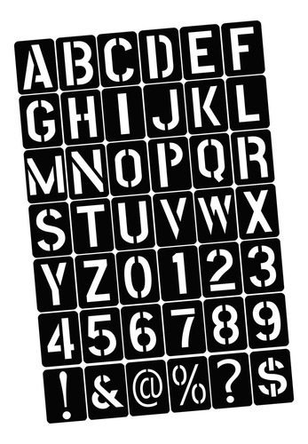 Plantillas De Números De Plantillas De Letras Del Alfabeto