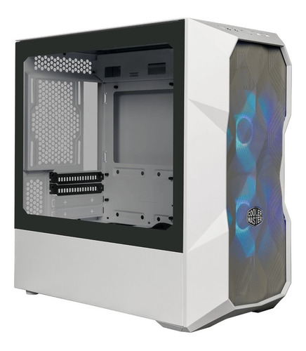 Imagen 3 de 8 de Gabinete Gamer Coolermaster Td300 Mesh White Mini Tower