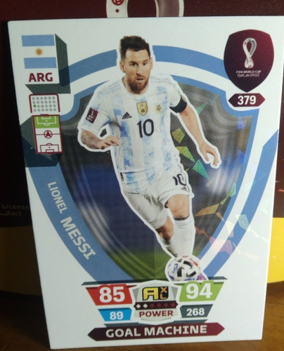 Adrenalyn Qatar 2022 Panini Lionel Messi Goal Machine