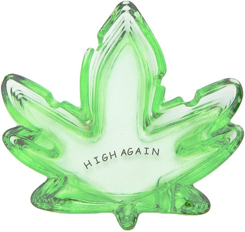 Best Glass Home - Cenicero Con Forma De Hoja De Marihuana, 4