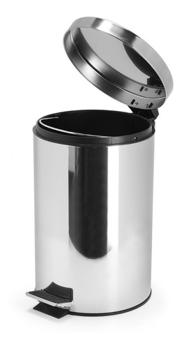 Imagen 4 de 9 de Tacho Basura Cesto Residuos 20 Litros Pedal Acero Inoxidable
