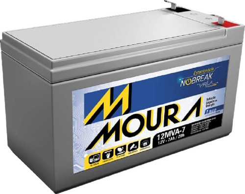 Bateria Moura 12v/7ah 12 Mva-7 Ups Apc/eaton/polaris/vertiv