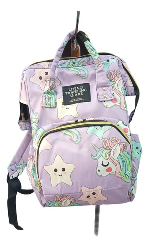 Pañalera Tipo Morral Estampadas Unicornio 